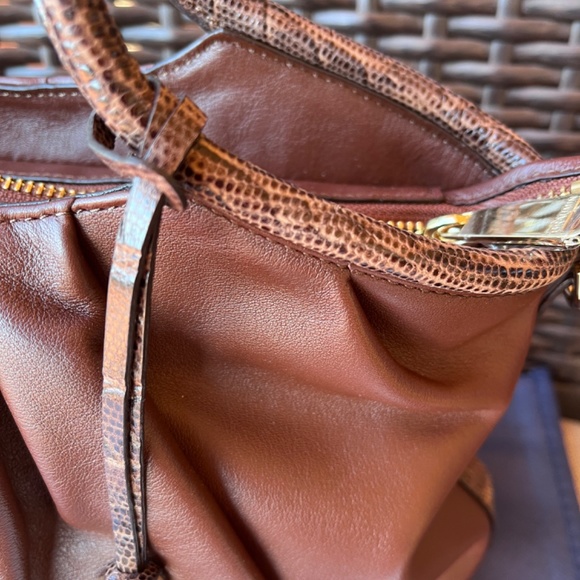 NWT HTF Brahmin Small Elaine Pecan Haiku Satchel - Picture 13 of 16